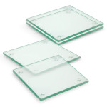 branded Venice Glass Coaster Set of 4 Square - Full Colour, from our range of promotional Coasters