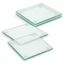 branded Venice Glass Coaster Set of 4 Square - Full Colour, from our range of promotional Coasters