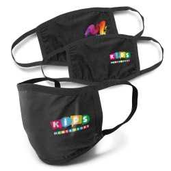 branded Reusable 3-ply Cotton Face Mask - Indent, from our range of promotional Face Masks