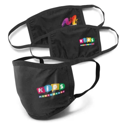 branded Reusable 3-ply Cotton Face Mask - Indent, from our range of promotional Face Masks