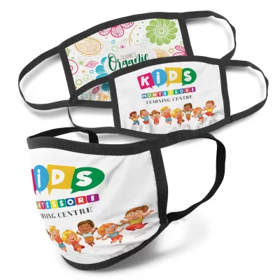 branded Full Colour 3-Ply Reusable Face Mask - Indent, from our range of promotional Face Masks