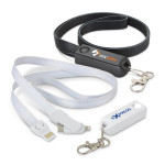Custom Printed Lanyards  - Artex 3-in-1 Charging Lanyard