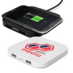 branded Impulse Wireless Charging Hub, from our range of promotional USB Hubs &amp; Cables