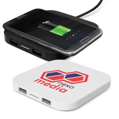 branded Impulse Wireless Charging Hub, from our range of promotional USB Hubs & Cables