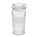 branded Divino Double Wall Glass Cup, from our range of promotional Reusable Coffee Cups - Glass
