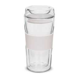 branded Divino Double Wall Glass Cup, from our range of promotional Reusable Coffee Cups - Glass