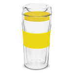 branded Divino Double Wall Glass Cup, from our range of promotional Reusable Coffee Cups - Glass