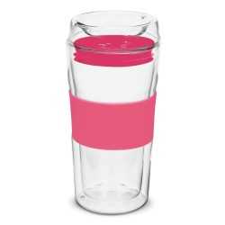 branded Divino Double Wall Glass Cup, from our range of promotional Reusable Coffee Cups - Glass