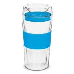 branded Divino Double Wall Glass Cup, from our range of promotional Reusable Coffee Cups - Glass