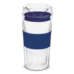 branded Divino Double Wall Glass Cup, from our range of promotional Reusable Coffee Cups - Glass