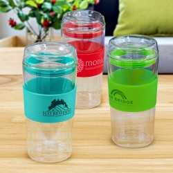 branded Divino Double Wall Glass Cup, from our range of promotional Reusable Coffee Cups - Glass