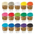 branded Metro Cup - Cork Band, from our range of promotional Reusable Coffee Cups - Plastic &amp; Ceramic