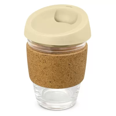 branded Metro Cup - Cork Band, from our range of promotional Reusable Coffee Cups - Plastic & Ceramic