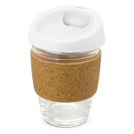 branded Metro Cup - Cork Band, from our range of promotional Reusable Coffee Cups - Plastic &amp; Ceramic