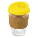 branded Metro Cup - Cork Band, from our range of promotional Reusable Coffee Cups - Plastic &amp; Ceramic