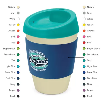 branded Metro Cup Bamboo, from our range of promotional Reusable Coffee Cups - Plastic & Ceramic