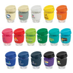 branded Nova Cup - Borosilicate 350ml, from our range of promotional Reusable Coffee Cups - Glass
