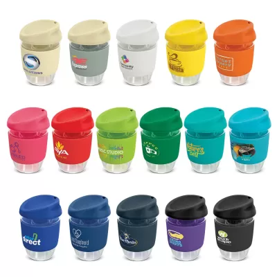 branded Nova Cup - Borosilicate 350ml, from our range of promotional Reusable Coffee Cups - Glass