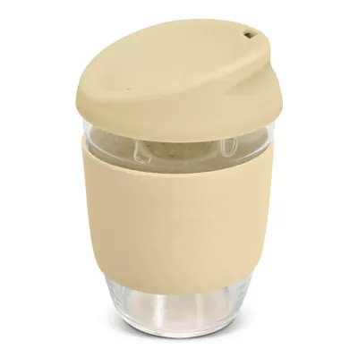 branded Nova Cup - Borosilicate 350ml, from our range of promotional Reusable Coffee Cups - Glass
