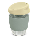 branded Nova Cup - Borosilicate 350ml, from our range of promotional Reusable Coffee Cups - Glass