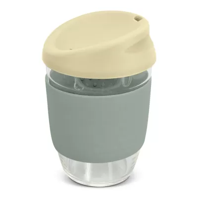 branded Nova Cup - Borosilicate 350ml, from our range of promotional Reusable Coffee Cups - Glass