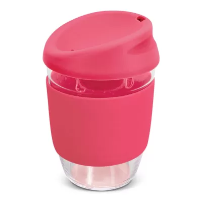 branded Nova Cup - Borosilicate 350ml, from our range of promotional Reusable Coffee Cups - Glass