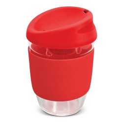 branded Nova Cup - Borosilicate 350ml, from our range of promotional Reusable Coffee Cups - Glass