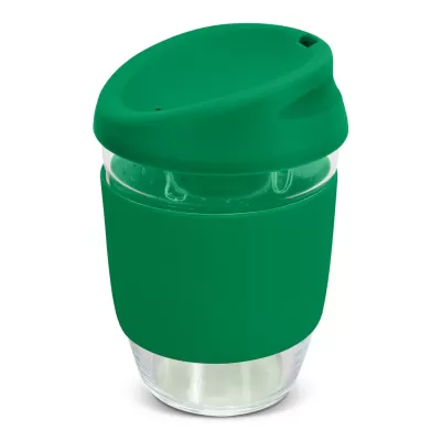 branded Nova Cup - Borosilicate 350ml, from our range of promotional Reusable Coffee Cups - Glass