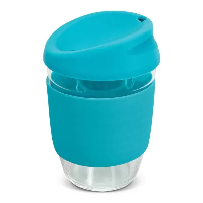 branded Nova Cup - Borosilicate 350ml, from our range of promotional Reusable Coffee Cups - Glass
