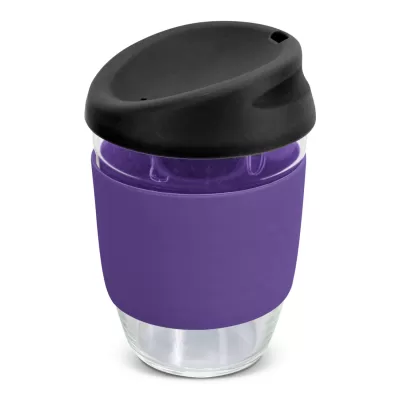 branded Nova Cup - Borosilicate 350ml, from our range of promotional Reusable Coffee Cups - Glass