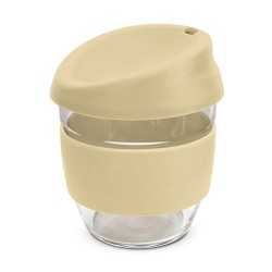 branded Nova Cup - Borosilicate 250ml, from our range of promotional Reusable Coffee Cups - Glass