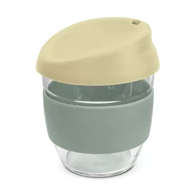 branded Nova Cup - Borosilicate 250ml, from our range of promotional Reusable Coffee Cups - Glass