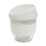 branded Nova Cup - Borosilicate 250ml, from our range of promotional Reusable Coffee Cups - Glass