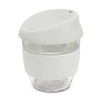 branded Nova Cup - Borosilicate 250ml, from our range of promotional Reusable Coffee Cups - Glass
