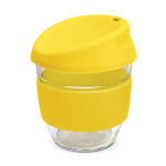 branded Nova Cup - Borosilicate 250ml, from our range of promotional Reusable Coffee Cups - Glass