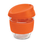 branded Nova Cup - Borosilicate 250ml, from our range of promotional Reusable Coffee Cups - Glass