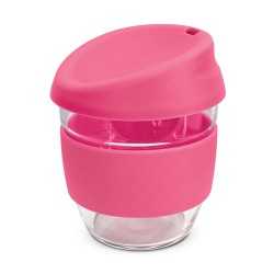 branded Nova Cup - Borosilicate 250ml, from our range of promotional Reusable Coffee Cups - Glass