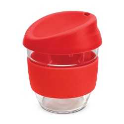 branded Nova Cup - Borosilicate 250ml, from our range of promotional Reusable Coffee Cups - Glass