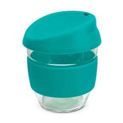 branded Nova Cup - Borosilicate 250ml, from our range of promotional Reusable Coffee Cups - Glass
