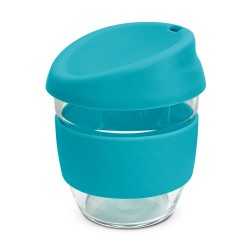 branded Nova Cup - Borosilicate 250ml, from our range of promotional Reusable Coffee Cups - Glass