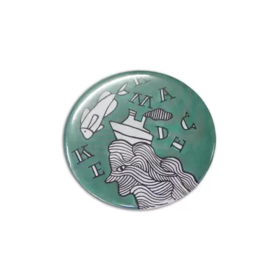 branded Button Badge Round - 58mm, from our range of promotional Name & Pin Badges