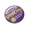 branded Button Badge Round - 75mm, from our range of promotional Name &amp; Pin Badges