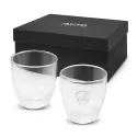 branded Tivoli Double Wall Glass Set - 310ml, from our range of promotional Glassware Gift Sets
