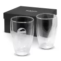 branded Tivoli Double Wall Glass Set - 410ml, from our range of promotional Glassware Gift Sets