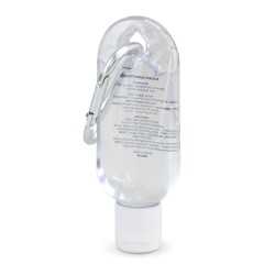 branded Carabiner Hand Sanitiser 30ml, from our range of promotional Hand Sanitisers & Wipes
