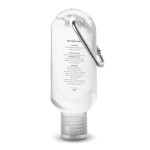 branded Carabiner Hand Sanitiser 55ml, from our range of promotional Hand Sanitisers &amp; Wipes