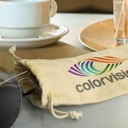 branded Cotton Sunglass Pouch, from our range of promotional Personal Products