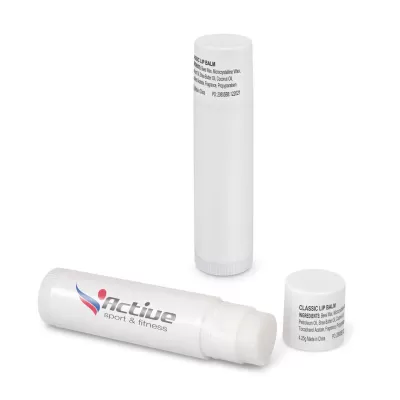 branded Classic Lip Balm, from our range of promotional Sunscreen & Lip Balm