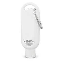 branded TRENDS Everyday SPF 50+ Carabiner Sunscreen 50ml, from our range of promotional Sunscreen & Lip Balm
