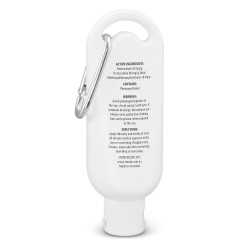 branded TRENDS Everyday SPF 50+ Carabiner Sunscreen 50ml, from our range of promotional Sunscreen & Lip Balm